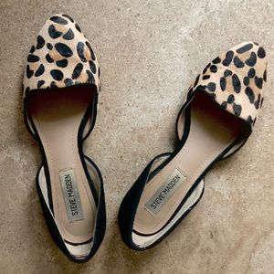 Steve Madden Leopard D’Orsay flats